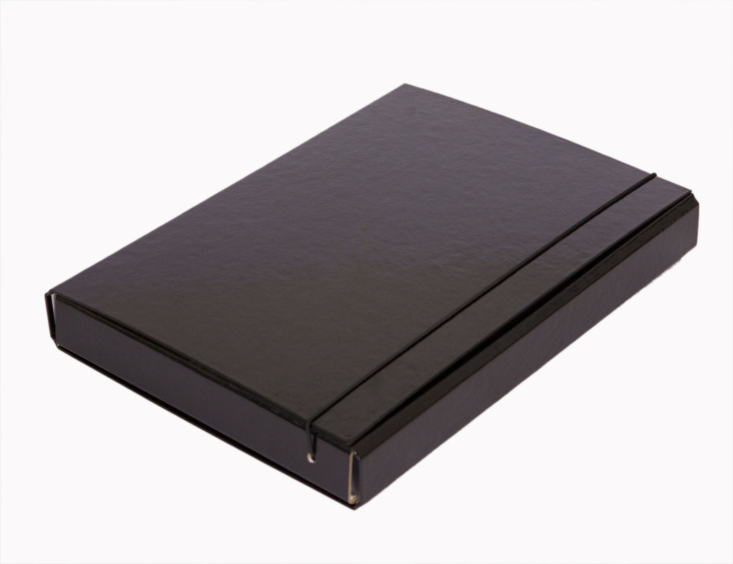 Папка-короб на резинці ITEM306\02, А4, 60 мм, PP-покриття, чорна